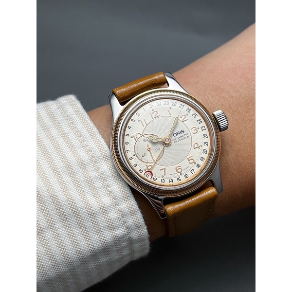 นาฬิกาเก่า นาฬิกาออโต้ นาฬิกาข้อมือโบราณโอริส Vintage Oris Reverse Pointer date