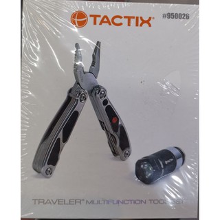 TACTIX TRAVELER เครื่องมือเอนกประสงค์ พร้อมไฟฉาย #950026