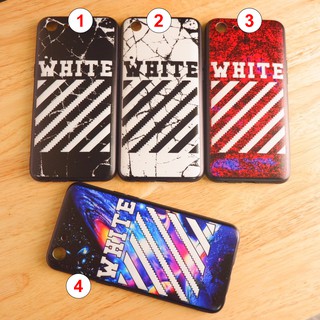 OPPO A83 เคสขอบนิ่มเส้นนูน WHITE