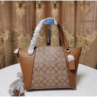 Coach Kacey Satchel in Signature Canv