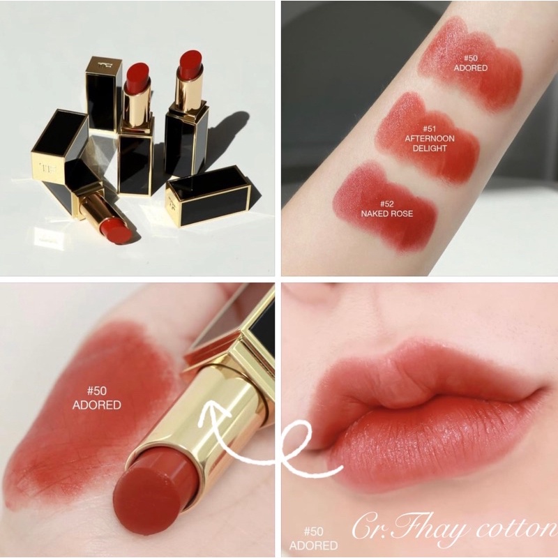 ? ป้ายไทยแท้100%?TOM FORD BEAUTY ลิปสติก Lip Color ,#100 , # 510 ,08  Velvet Cherry?, 16 scarlet | Shopee Thailand