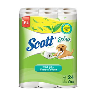 กระดาษชำระ SCOTT EXTRA NATURAL CLEAN แพ็ค 24 สะอาด ปลอดภัยต่อการใช้งาน