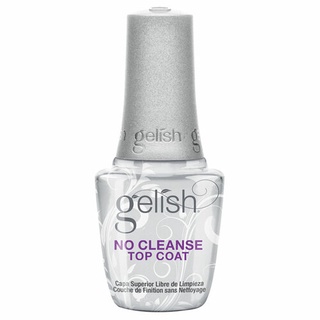 Gelish No Cleanse Top Coat 15 ml.ท้อปโค้ด สีเจลแบบไม่ต้องเช็ดแบรนด์เจลลิส เงา ติดทนนานกว่า สีใส ไม่เปลี่ยนสี