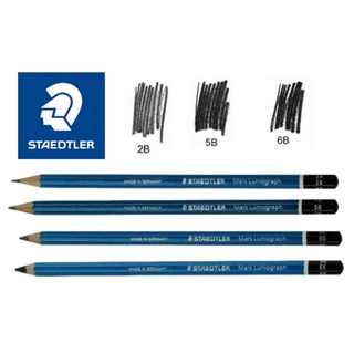 ดินสอ Staedtler รุ่น Mars Lumograph **2B/5B/6B/EE** (กล่อง12แท่ง/กล่อง)