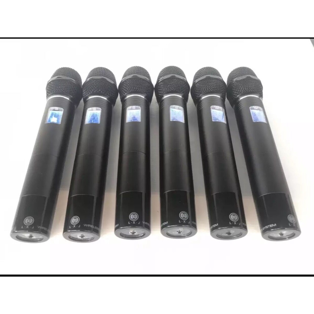LXJ ชุดไมโครโฟนUHF 100% ใมค์ประชุม คลื่นความที UHF ไมค์ลอยไร้สาย 6ตัว รุ่น LX  6000