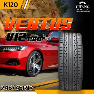 245/45R17 รุ่นVENTUS V12 evo2 ยี่ห้อHANKOOK