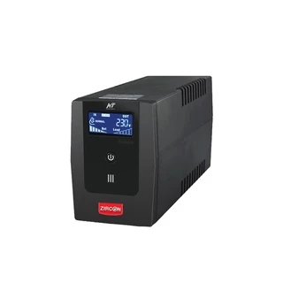 ZIRCON UPS เครื่องสำรองไฟ LCD หน้าจอดิจิทัล ตัดเสียงเตือนได้ รุ่น NT1000 NT 1000VA 550W