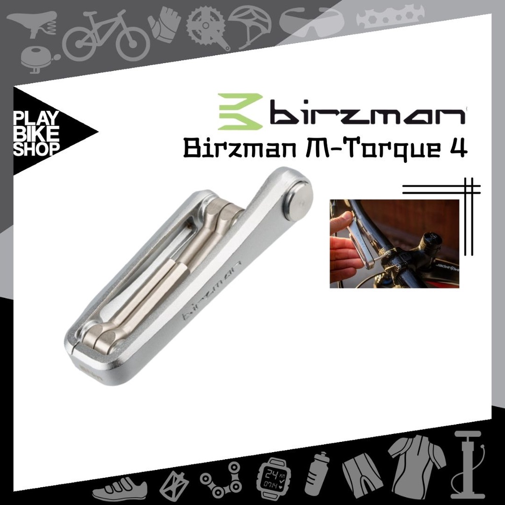 เครื่องมือพกพา จักรยาน พร้อมประแจปอนด์ Birzman M-Torque 4