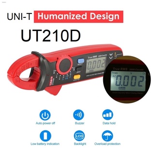 ดิจิตอลแคลมป์มิเตอร์ คลิปแอมป์ UNI-T รุ่น UT-210D-TOP  True RMS (มีสายวัดอุณหภูมิ) ของแท้100% จากรง