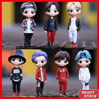 โมเดลฟิกเกอร์ PVC รูป Kpop BTS TinyTAN OFFICIAL Same Figure MIC DROP PVCJK V JIMIN JIN SUGA RM J-HOPE ของเล่นสําหรับเด็ก