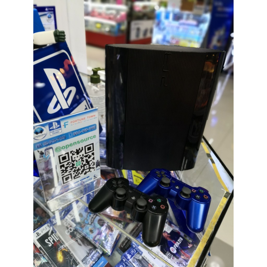 Playstation: เครื่อง PS3 Super Slim 450GB สินค้ามือสอง มีรอยตำหนิ ใช้งานได้ปรกติ