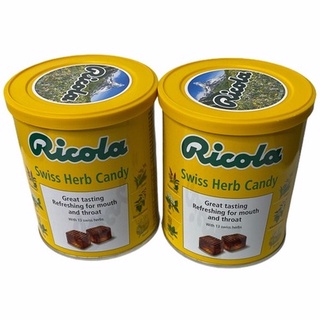 RICOLA Swiss Herb Candy ORIGINAL HERB 香草糖 ริโคล่า กระป๋องสีเหลือง 250g 1 SETCOMBO/จำนวน 2 กระป๋อง,ปริมาณ 500g ราคาพิเศษ สินค้าพร้อมส่ง