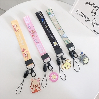 การ์ตูนสายคล้องมือสำหรับคีย์ Lanyard สำหรับโทรศัพท์ MP3 USB แฟลชไดรฟ์คีย์พวงกุญแจ ID ชื่อแท็ก DIY แขวนเชือก