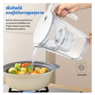 philips water AWP2937WHT เหยือกกรองน้ำ ขนาด 3.4 ลิตร การกรอง4ชั้น Micro X- Clean Plus
