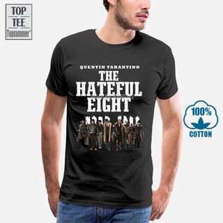 เสื้อยืดวินเทจเสื้อยืด พิมพ์ลายโปสเตอร์ภาพยนตร์ The Hateful Eight V1 สีดํา ไซซ์ S ถึง 4XlS-5XL