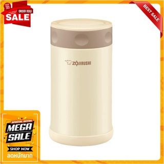 ถ้วยน้ำสุญญากาศ 750 มล. ZOJIRUSHI SW-FCE สีครีม ภาชนะใส่น้ำและน้ำแข็ง VACUUM INSULATED FOOD JAR ZOJIRUSHI SW-FCE 750ML C