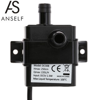 anself usb dc 5v 2 . 3 w ปั๊มน้ําน้ํามันไมโคร brushless