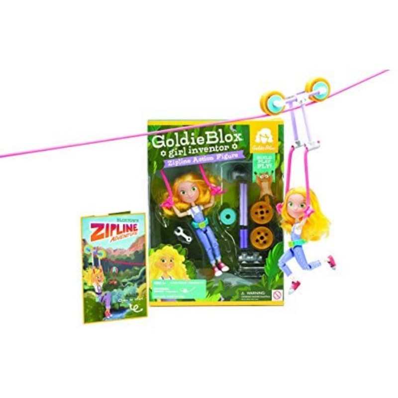GoldieBlox Girl Inventor Zipline Action Figure