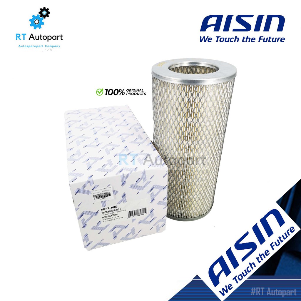 Aisin กรองอากาศ Toyota Commuter Ventury เบนซิน 2.7 ปี07-19 LH112 LH125 LH184 Hiace ดีเซล 5L 3L ปี95-04 17801-54100