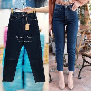 JH5007#ยีนส์บอยสีเข้ม มีS-XL #jeans house