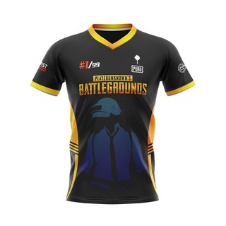 เสื้อเกมส์ PUBG v.1 - เสื้อ E-Sport เนื้อผ้า 100% โพลีเอสเตอร์