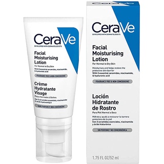 CERAVE Facial Moisturizing Lotion SPF 25 บำรุงผิวหน้า ป้องกันแสงแดด สำหรับผิวธรรมดา-ผิวแห้ง 52ml.(ครีมบำรุงผิว)