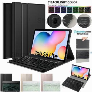 详情  For Samsung Galaxy Tab S6 Lite 10.4" SM-P610 P615 Bluetooth Keyboard Case Cover