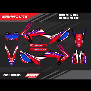 สติ๊กเกอร์วิบาก Honda CRF 250 L ทั้งคัน Graphic kit สติ๊กเกอร์เคลือบเงา สุดคุ้ม