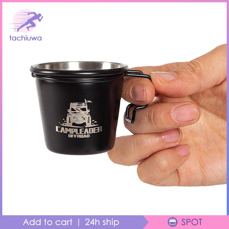 4 Pieces Coffee Cups Handle Drinking Mugs for Camping Travel Fishing Hiking #8