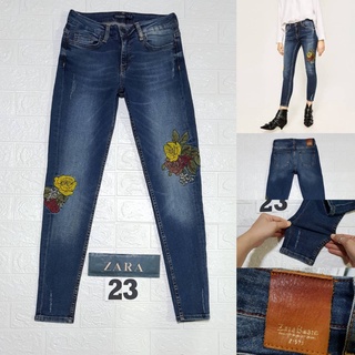 23.ZARA ( 6164 165 ) งานปัก เอววัดจริง  26"