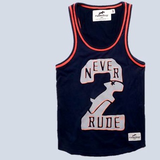 Rude dog เสื้อกล้ามชาย    รุ่น 2 Rude  สีกรม เอส ชาย