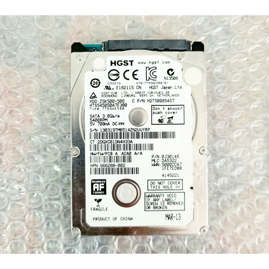 HDD NOTEBOOK 500GB HGST Z5K500 Slim