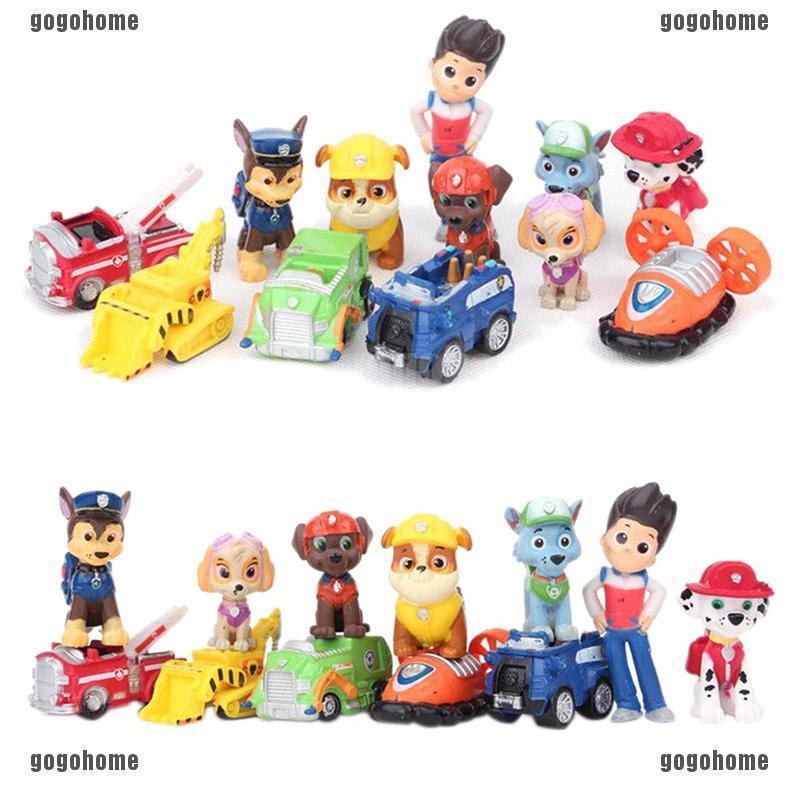 ฟิกเกอร์ Nickelodeon Paw Patrol ขนาดเล็ก ของเล่นสําหรับเด็ก 12 ชิ้น