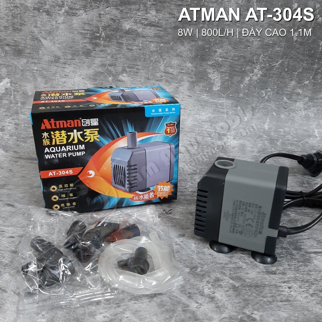 ATMAN AT-306S Pump [27W~2000Lh] - ปั๊มน้ําตู้ปลาประหยัดพลังงานรุ่นใหม่