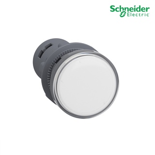 Schneider - XA2EVF1LC - Pilot Lamp ไพลอตแลมป์, ขนาด 22 mm , สีขาว , 110 V AC/DC , Anti - Interference