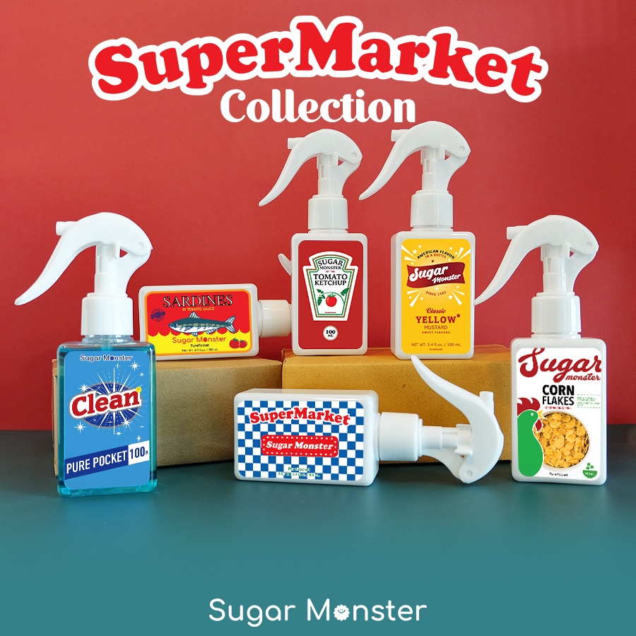 Sugar Monster | รุ่น Supermarket ขวดสเปรย์แอลกอฮอล์พกพา 100 ml