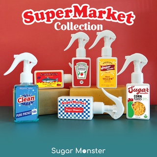 Sugar Monster | รุ่น Supermarket ขวดสเปรย์แอลกอฮอล์ ขวดแบ่งแอลกอฮอล์ ขวดแอลกอฮอล์พกพา ขวดฟ้อกกี้ ขนาดพกพา 100mL