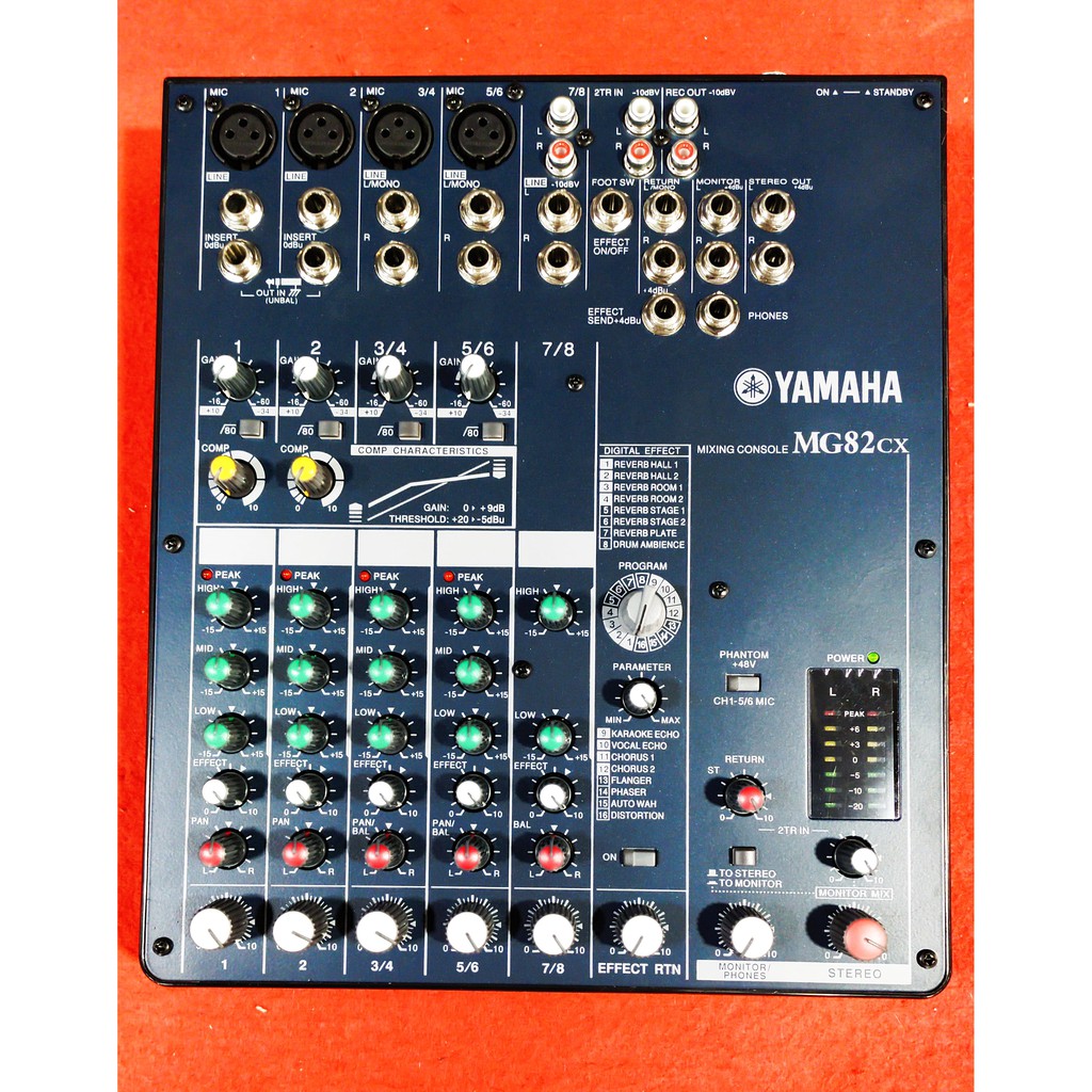 YAMAHA MG82cx (ปี2020) มิกซ์เซอร์ 4 ช่อง XLR/ 2 ช่อง Stereo เอฟเฟคแท้