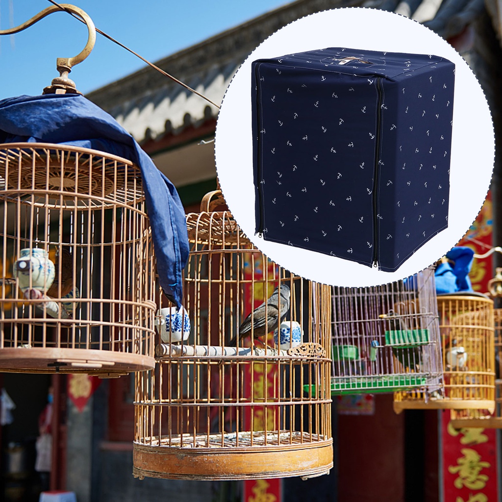 กรงนกกรงนกCage Cover Bird Birdcage Night Shell Cloth Guard Skirt et ...