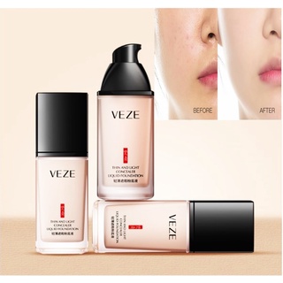 VENZEN รองพื้นเนื้อคอนซีลเลอร์ Liquid Foundation ครีมรองพื้นทาหน้า คุมมัน ทนนาน 30 ml.