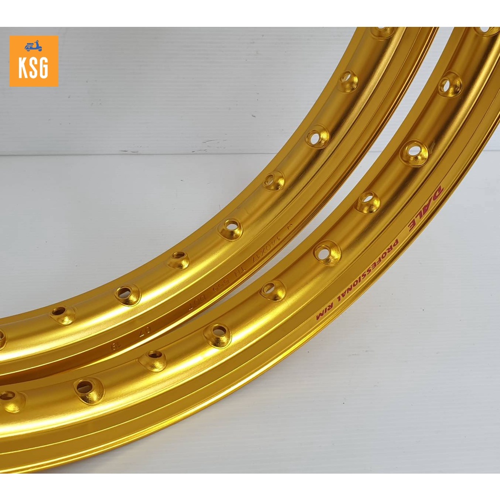 วงล้อ DALE ขอบ 17 - 1.40 สีทองอ่อน ยกขอบ จำนวน 2 วง - รูปที่ 2