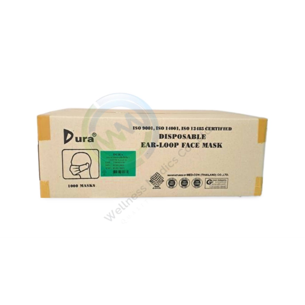 หน้ากากอนามัยทางการแพทย์ Dura (ลัง)(20กล่อง)(1000ชิ้น)
