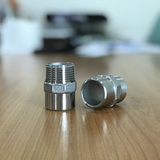 2"- 3" นิปเปิ้ล สแตนเลส 304 แบบเชื่อม-เกลียว BW- BSPและNPT ข้อต่อตรงเกลียวนอก Pipe Nipple Fitting, Nipple Stainless