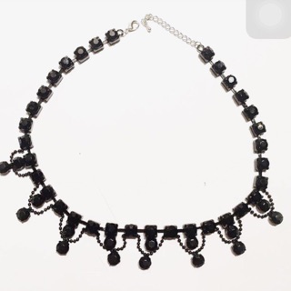 ส่งฟรี!! Black necklace สร้อยคอซื้อมาไม่เคยใช้