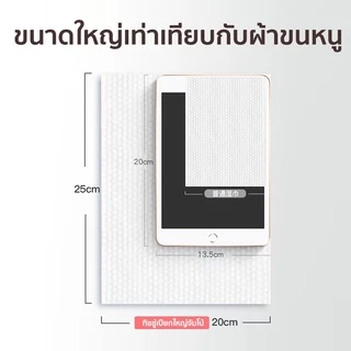 ทิชชู่เปียกแผ่นใหญ่ ผ้าฝ้าย100%ทั้งใหญ่ทั้งหนาเด็กทารกผู้ใหญ่คนชราใช้ได้ทิชชู่เปียกใหญ่จัมโบ้ 80แผ่น