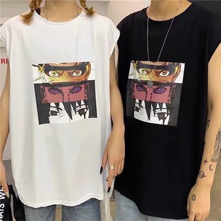 เสื้อแขนกุด ทรงหลวม สไตล์กีฬาและฮิปฮอป แฟชั่นฤดูร้อน แบบญี่ปุ่น สำหรับวัยรุ่นชายและหญิง คู่รัก