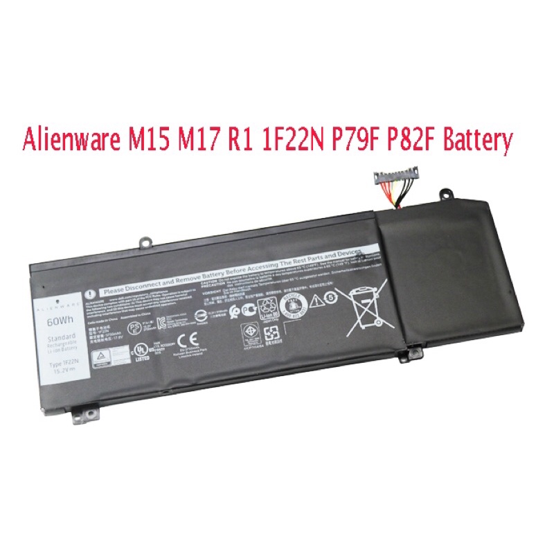 Alienware M15 M17 R1 1F22N P79F P82F battery G7 7590 G7 7790 M15 R1 2018 P82F P79F P37E ALW17M-R3735