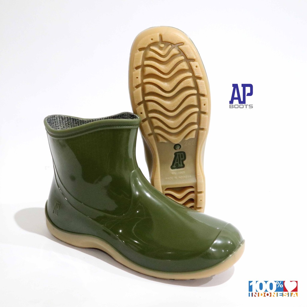 PREMIUM AP 2005 GREEN 23.0 - 25.0 - รองเท้าบูทยาง UNISEX - AP BOOTS
