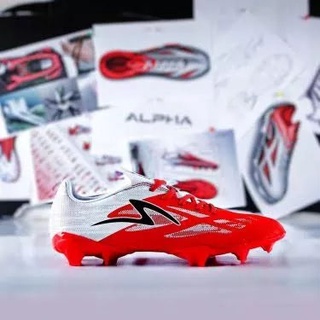 Alpha Elite FG รองเท้าฟุตบอล สําหรับเด็ก - Garuda Attack - สีแดง / สีขาว 33-37