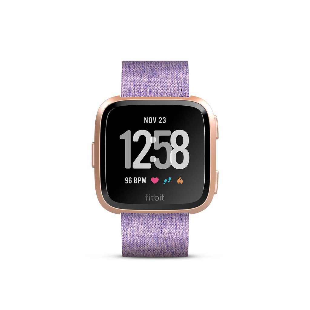 fitbit versa special edition smartwatch lavender woven